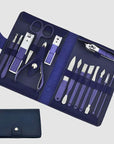 Manicure Set Color Contrast sets Nail Clippers Cutter Tools nails care 15in1 Care Line CARELINE SHOP LLC