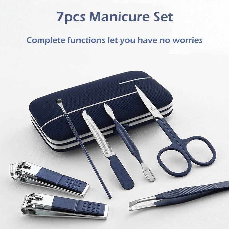 Manicure Set Color Contrast sets Nail Clippers Cutter Tools nails care Care Line CARELINE SHOP LLC