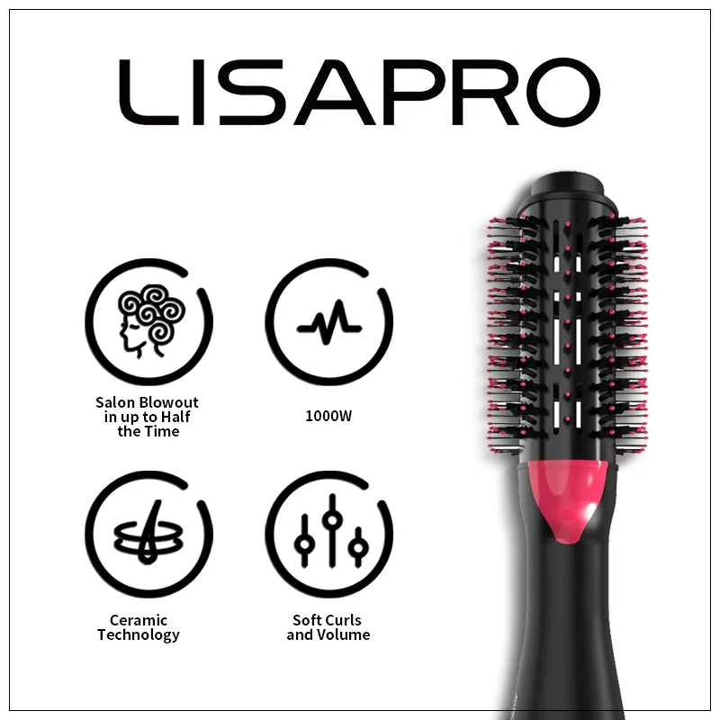 LISAPRO 3 IN 1 Hot Air Brush &amp; Hair Dryers Hot Air Brush &amp; Hair Dryers