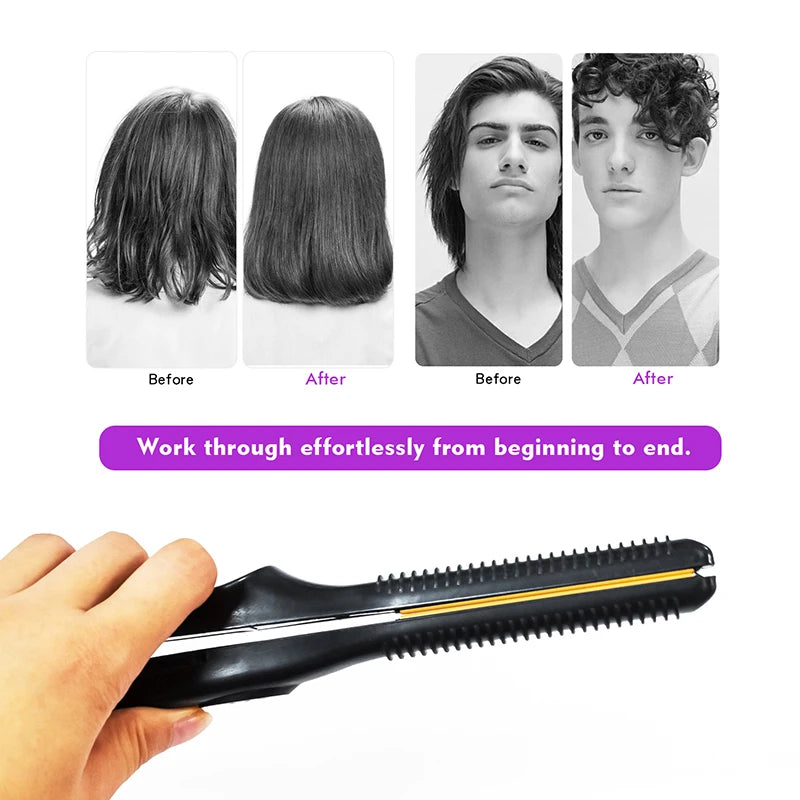 2 In 1 Hair Straightener for Short Hair hair care Care Line CARELINE SHOP LLC
